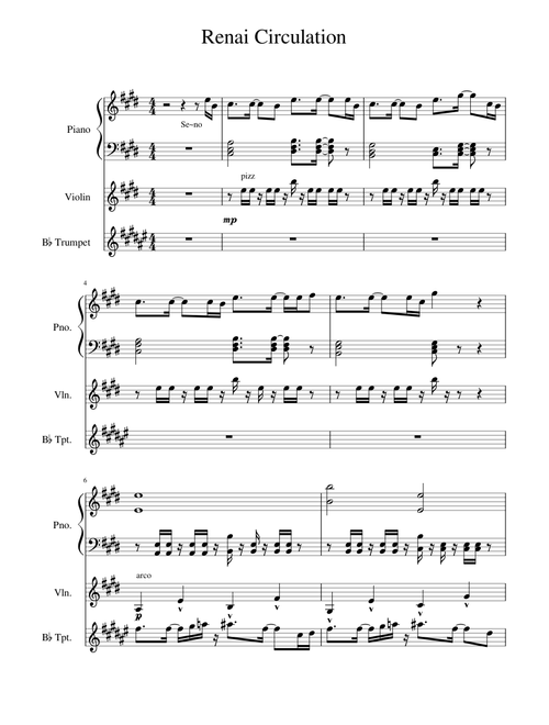 Renai Circulation for trumpet and other things