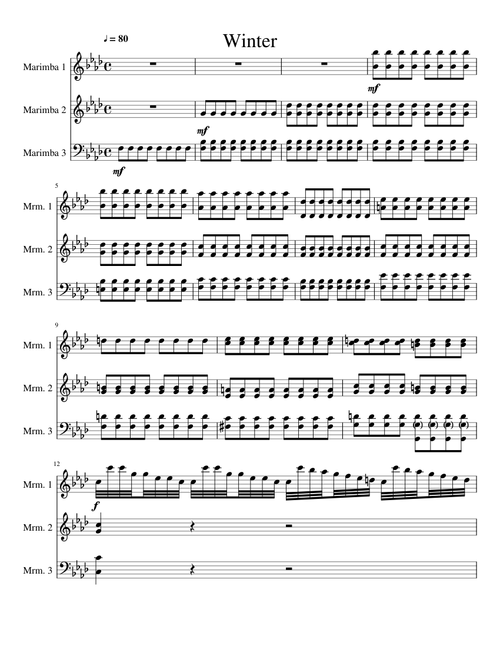 Vivaldi's Winter Marimba Trio