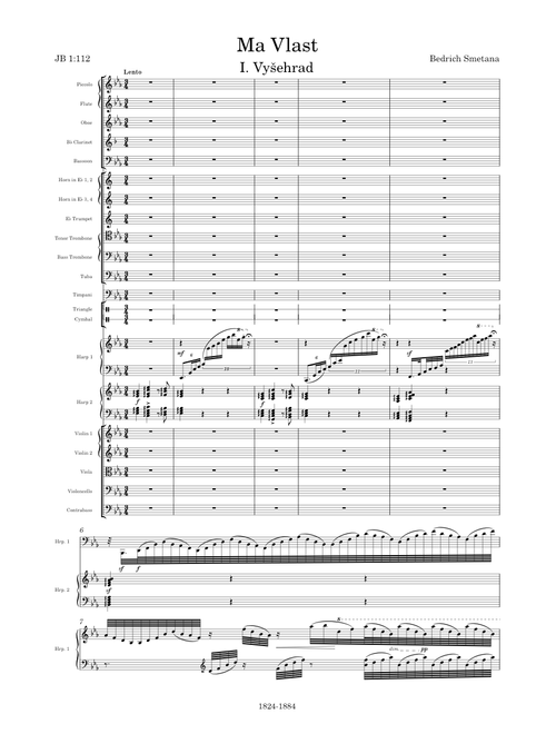 Má Vlast (My Country), JB 1:112, Bedřich Smetana sheet music by
