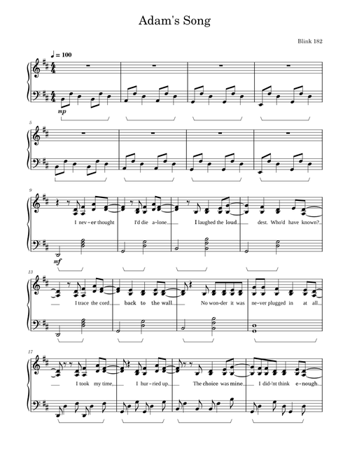 Adam's Song – Blink-182