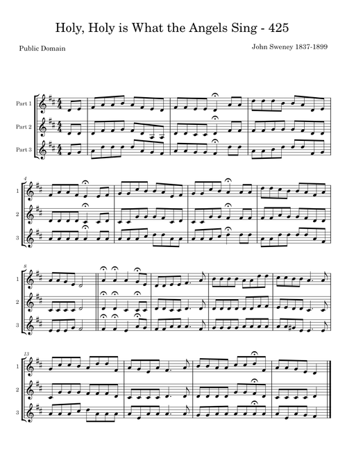 Holy, holy, is what the angels sing - John R. Sweney