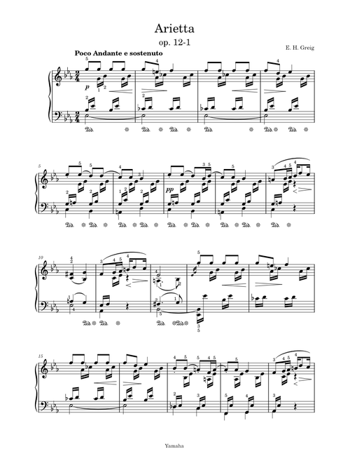 Arietta – Edvard Grieg Arietta