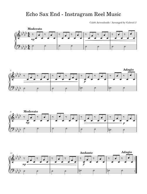 Echo Sax End - Instragram Reel Music