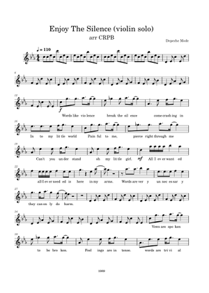 Enjoy the silence – Depeche Mode Depeche Mode - Sibeling dit..mscz