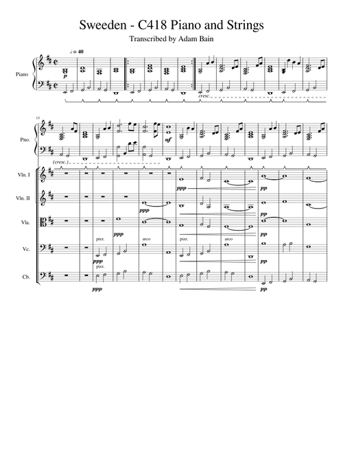 Sweeden - C418 Piano and Strings