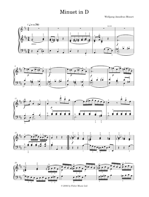 Minuet in D minor - Leopold Mozart (Solo)
