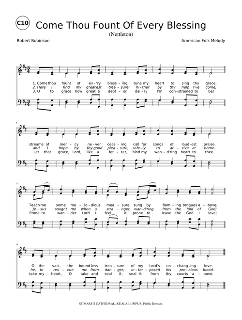 Come Thou Fount Of Every Blessing