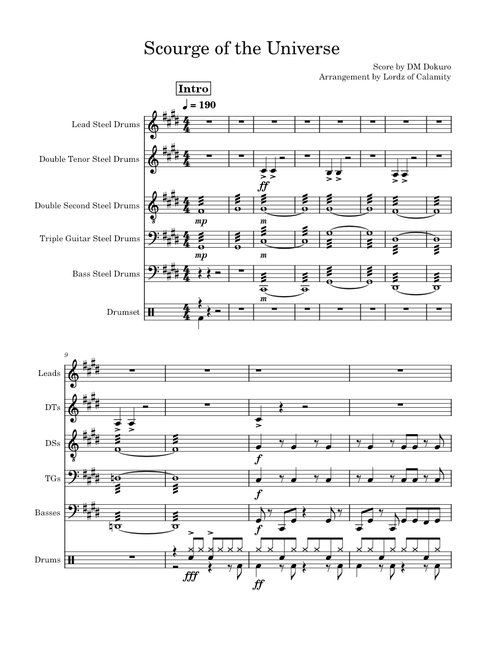 Scourge of the Universe – DM DOKURO (Steel Drums)