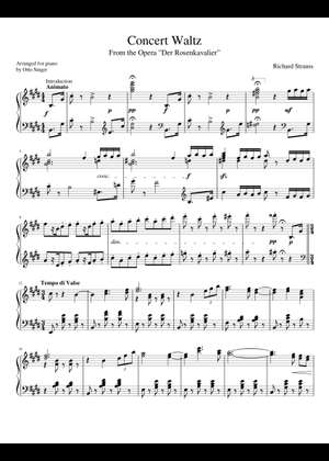 Richard Strauss Der Rosenkavalier Act III Finale (full score