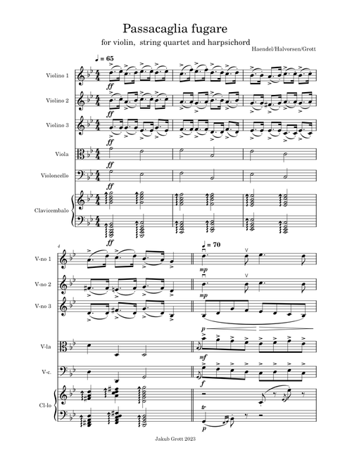 Passacaglia – Johan Halvorsen Passacaglia fugare