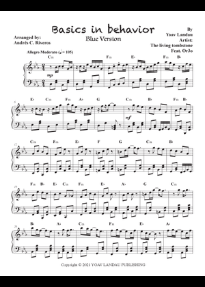 Basics In Behavior - The Living Tombstone Sheet Music for Piano (Solo ...
