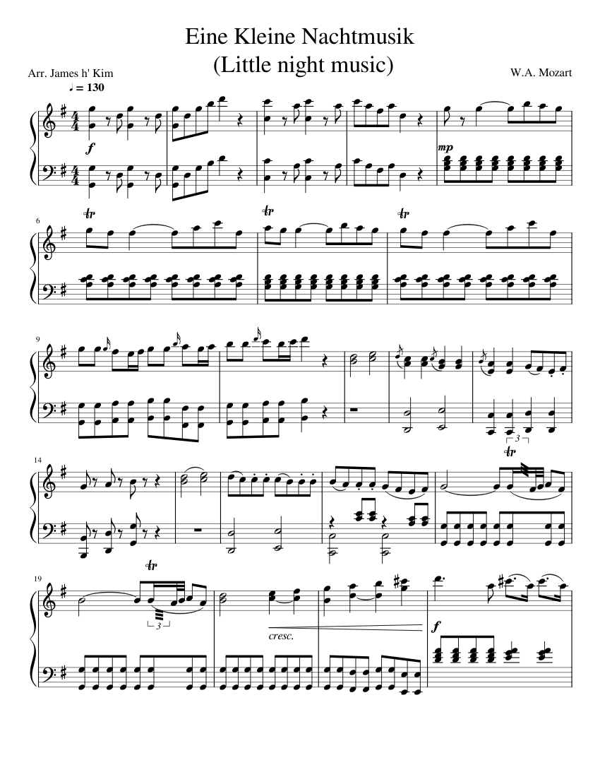 Mozart little night music discount