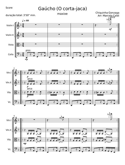 Corta Jaca (Gaúcho) - Chiquinha Gonzaga