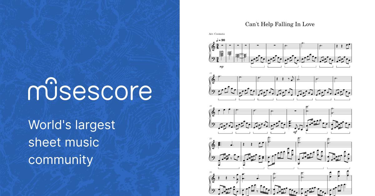 Can&rsquo;t Help Falling In Love Sheet music for Piano (Solo) Easy 