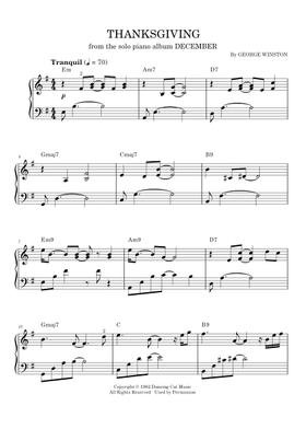 Discover George Winston - December by george Winston on MuseScore