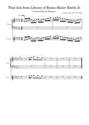 Library of Ruina (Theme 02) – StudioEIM Sheet Music for Piano
