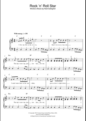 バンドスコア　オアシス　Rock'n Roll Star Columbia 楽譜 バンドスコア オアシス Rock'n Roll Star Columbia 楽譜