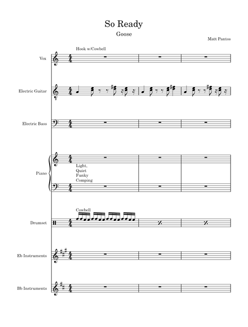 So Ready – Goose Transcription
