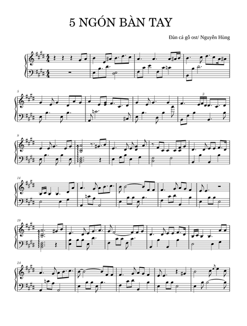 5 ngón bàn tay – Ducbaon