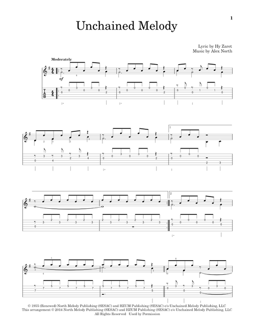 Unchained Melody - The Righteous Brothers, Al Hibbler, Les Baxter (Solo Guitar)