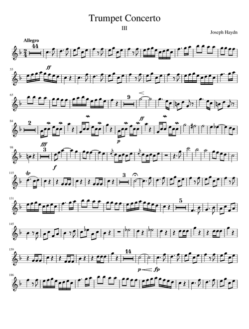 Haydn Trumpet Concerto III