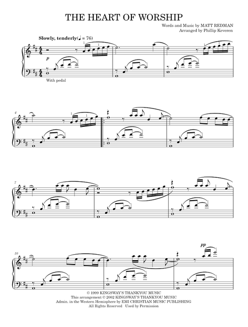 The heart of worship - Matt Redman (Piano Solo)