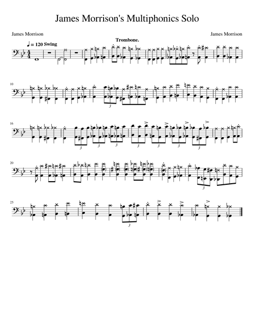James Morrison's Multiphonics Solo