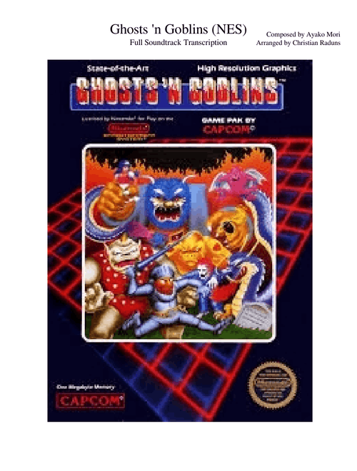Ghosts 'n Goblins (NES) - Full Soundtrack Transcription