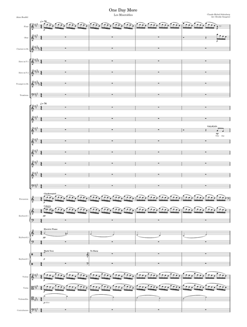 One Day More (from Les Miserables) – Alain Boublil and Claude-Michel Schönberg