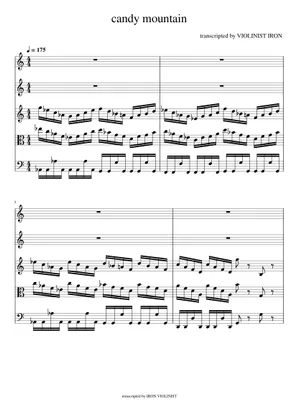 Candy Mountain - Kirby Super Star (Piano Trio) Sheet Music Candy Mountain - Kirby Super Star (Piano Trio) Sheet Music