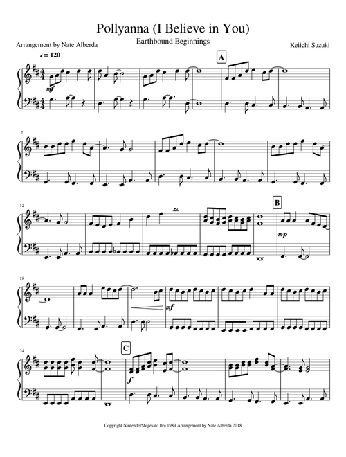 Pollyanna (I Believe in You)