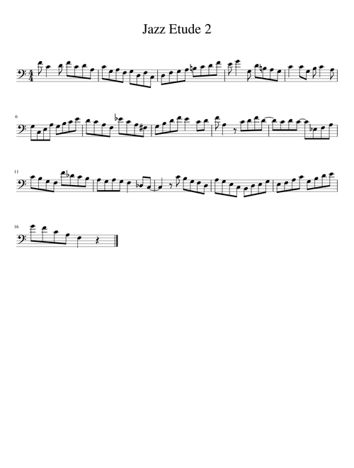 Jazz Etude 2