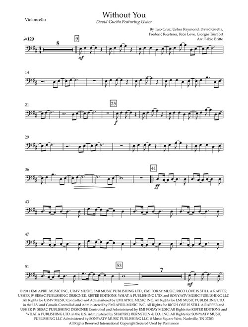 Without You (Arr. Fabio Britto) - David Guetta Featuring Usher (Cello Solo)