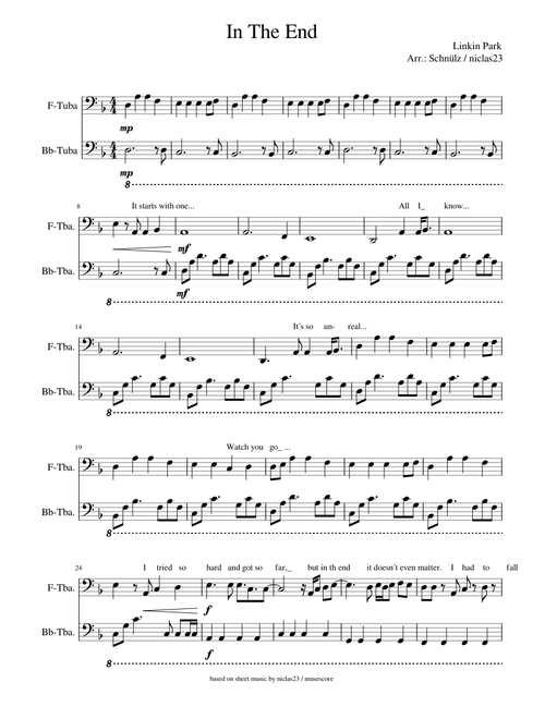 In The End - Linkin Park