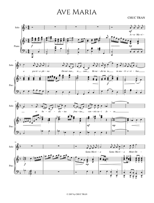 AVE MARIA - Chuc Tran