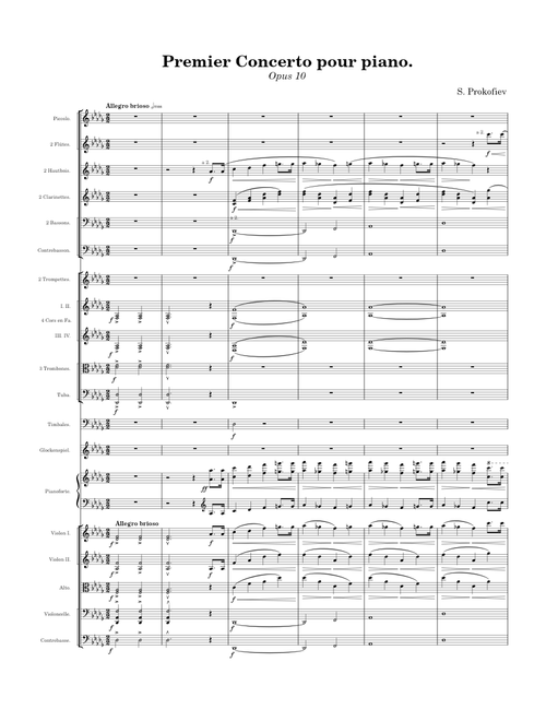 Piano Concerto No. 1, Op.10 – Sergei Prokofiev