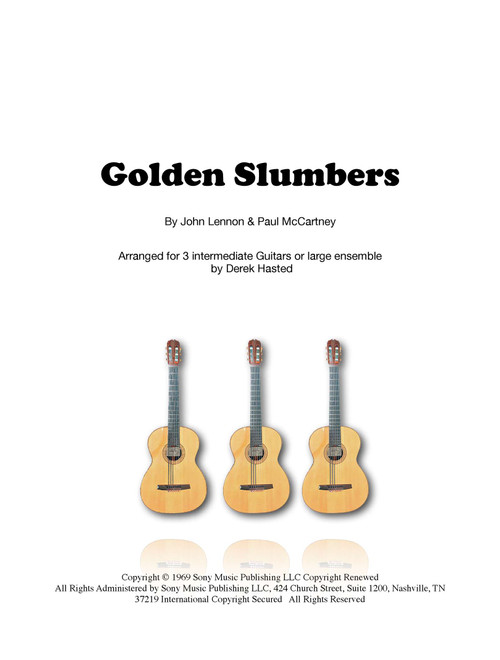 Golden Slumbers (Arr. Derek Hasted) - The Beatles (Guitar Ensemble)