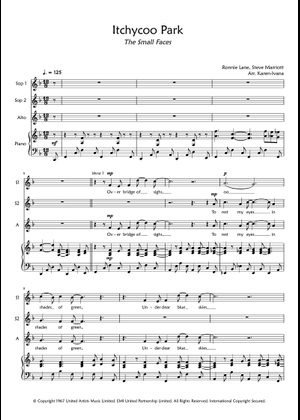 Play Official version of Itchycoo Park Sheet Music by The