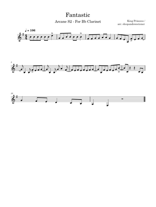 Fantastic – Bb Clarinet