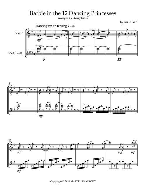 Barbie In The 12 Dancing Princesses Main Titles (Arr. Sherry Lewis) - Arnie Roth (Instrumental Duet)