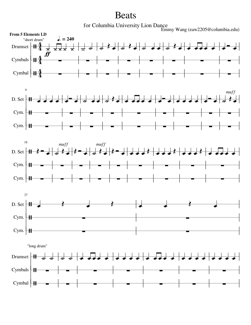 ブランドのギフト Drum Crash, for Music Sheet Beats group Ensemble (Percussion その他