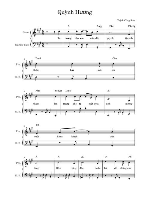 Quỳnh Hương - Bass