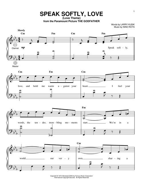 Speak Softly, Love (Love Theme) (Arr. Gary Meisner) - Andy Williams (Accordion)
