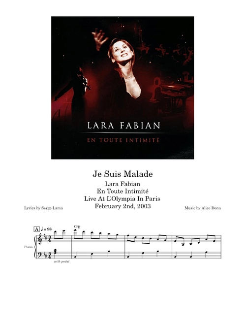 Je Suis Malade [Live] – Lara Fabian