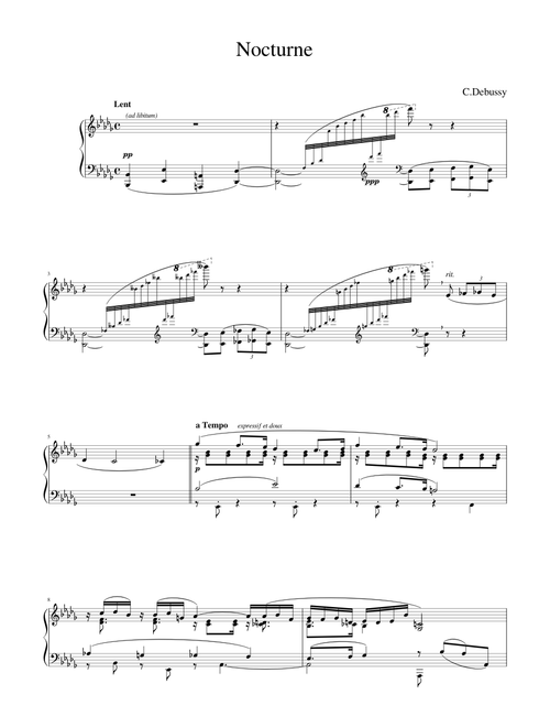 Nocturne (C.Debussy)