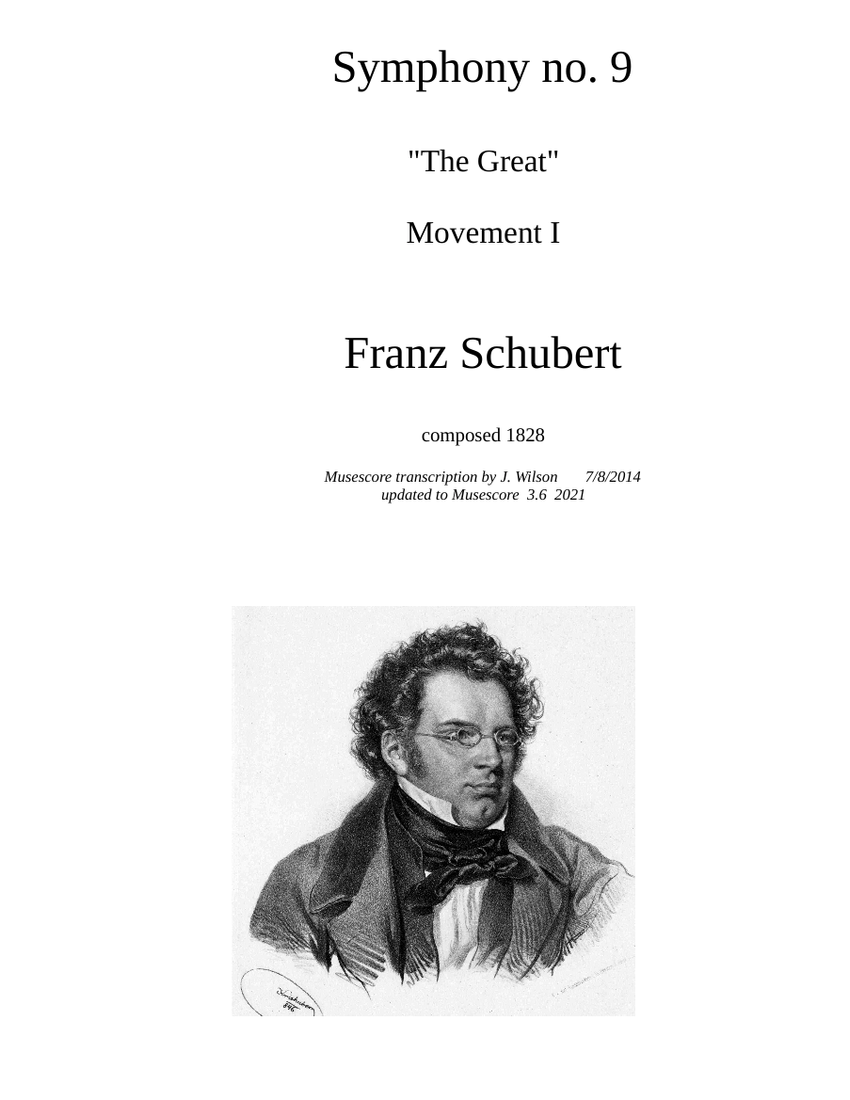 クラシック Franz Schubert: Symphonie Nr. 9 D.944 Schubert: Symphony no.9 in C major 'The Great', D.944 - YouTube