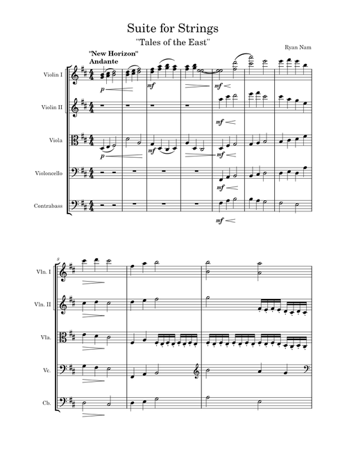 Suite for Strings - "Tales of the East"