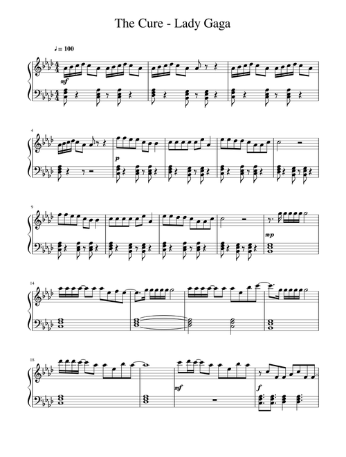 The Cure by Lady Gaga