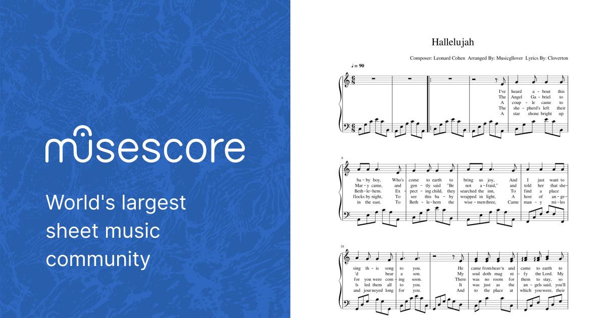 hallelujah-sheet-music-for-piano-solo-easy-musescore-com for Free Printable Christmas Hallelujah Sheet Music Hallelujah Sheet Music for Piano (Solo) Easy | MuseScore.com for Free Printable Christmas Hallelujah Sheet Music