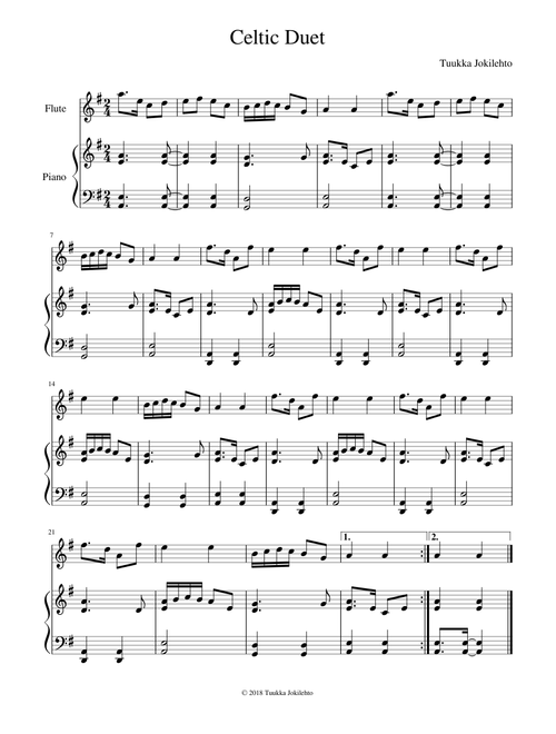 Celtic Duet (Flute and Piano)